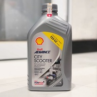SHELL ADVANCE CITY SCOOTER FULLY SYNTHETIC 10W40 OIL FOR AUTOMATIC AEROX LEXI ETC 1L 100% ORIGINAL