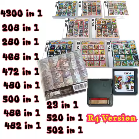 Pokemon Game Cards DS NDS 3DS 3DS NDSL Game Cartridge Card Video Game Handheld Player (R4 card) 4300