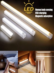 1入連usb+磁吸底座led感應式燈條,適用於櫥櫃、衣櫥、走廊
