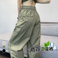 [Ready Stock] Women's High Waist Quick-Drying Overalls Casual Sports Pants 6191
