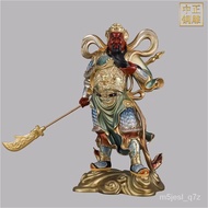 HY-$ Guan Gong Sculpture with Knife Painted Guan Gong Sculpture Lord Guan the Second Bronze Statue Casting Two-Meter Gua