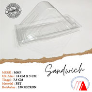 [50PC] mika sandwich segitiga isi 50 / mika sandwich segitiga tebal / mika kue tart / tempat kue san
