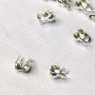Stainless Steel Bead Tips 2.4mm Inner Diameter Knot Cover Crimp End for DIY