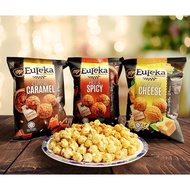 EUREKA GOURMET POPCORN ASSORTED FLAVOURS 80g--Caramel/Savoury Cheese/Hot &amp; Spicy