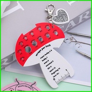 Knitting Needle Sizer Tool Mushroom Shaped Crochet Gadgets Knitting Gauge for Men Women Girls Youth 