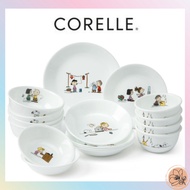 Corelle x Snoopy The Home For 4 People 16p Set Round Square