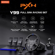【SG】PXN V99 Detachable Racing Wheel Magnetic 3 Pedals Set H Pattern Shifter PS4 PS5 Xbox PC Sim