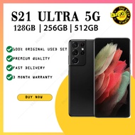 100% Original S21 ULTRA 5G 8GB + 128GB / 8GB + 256GB / 8GB+512GB ( 2nd Phone Secondhand Used Terpaka