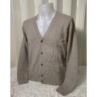 เสื้อไหมพรมคาร์ดิแกน เสื้อไหมพรมผู้ชาย MUJI v-neck cardigan #19490101381