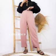 KIARA Highwaist Crinkle Linen Culottes Women's Work Pants