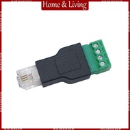 AOTO Terminal Adaptor Ethernet Connector RJ11 4P 4C Male to 4 Pin Terminal Connector
