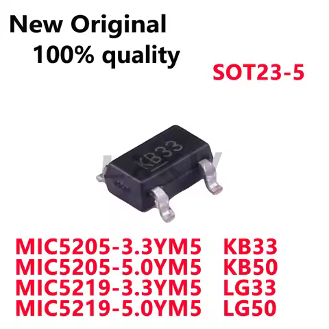 20piece New Original MIC5205-3.3YM5 KB33 MIC5205-5.0YM5 KB50 MIC5219-3.3YM5 LG33 MIC5219-5.0YM5 LG50