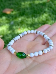 白松石琉璃手串