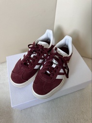 【99%新 厚底顯瘦】adidas Originals Gazelle Bold 厚底波鞋 (Burgundy/酒紅)