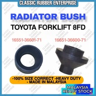 TOYOTA FORKLIFT 8FD Radiator Bush / Radiator Rubber Mounting / Radiator Rubber Grommet (16551-36600-