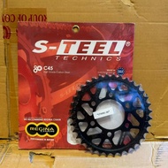 REGINA S-STEEL  520 - 36T  REAR SPROCKET 18-19 HONDA CB250 R CB250R