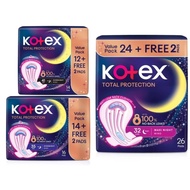 Kotex Total Protection Overnight Wing Pad [32cm/35cm/41cm ] - Sanitary Pad that prevents up to 100% 