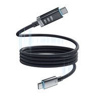 CUKTECH 酷態科 磁吸編織充電傳輸數顯線 Type-C PD CMC615P 240W