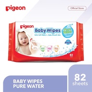 Tissue PIGEON BABY WIPES PURE WATER 82'S / BABY WET TISSUE 82 SHEETS