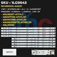 LG 49 Inch TV Backlight 49UJ632T-ATIYLJD 49LJ5500 49UK6300PTE.ATIWLJD 49UM7290PTD-ATIYLJD 49UM7100PT