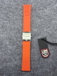 雷美諾時全新戶外愛好者快拆可裁剪橙色橡膠錶帶通用款LUMINOX Orange Rubber Cut To Fit Watch Strap 24MM  順豐包郵