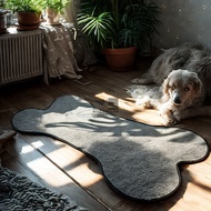 Cute Pet Carpet with Bone & Head Puppies Pattern Pet Carpet/ Animal Pattern Carpet/