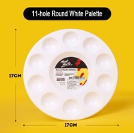 Mont marte Plastic Round Palette DIY Digital Painting Acrylic Gouache Watercolor Textile Paint Palette