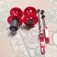 HUB FREE HUB ODESSY ALLOY BEARING 36H 6 BAUT CASSETTE merah sparepart sepeda termurah