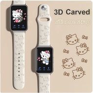 3D Carved Cat Strap Compatible For Samsung Galaxy Fit 3 Strap Smart Watch Strap For Samsung Fit 3 St