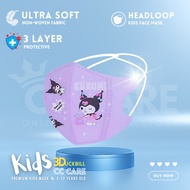Headloop Earloop BFE95% Kids Face Mask | Hijab 3D Cartoon Kuromi Kitty Mask | KF94 4Ply Face Mask | Baby Face Mask