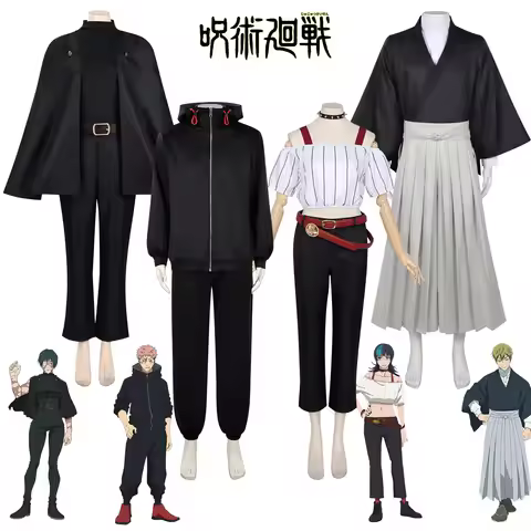 Anime JJK Itadori Yuji Cosplay Costume Zenin Naoya Kimono Hoshi Kirara Uniform Zenin Maki Cloak Wig 
