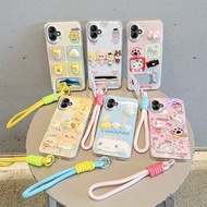 Cute 3D Cartoon Character Phone Case for Samsung Galaxy A07 A06, Soft TPU Protective Cover with Lany