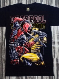 PG97 DEADPOOL VS WOLVERINE ORIGINAL PREMIUM GRADE BLACK TIMBER COTTON T-SHIRT