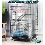 ♡BMF♡ (Quality Gred A+ Besi Kukuh) PLATFORM BESAR  2 Level Cat Cage / Sangkar Kucing 2 Tingkat / Kandang / Arnab / Ayam