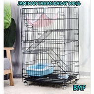 ♡BMF♡ (Quality Gred A+ Besi Kukuh) PLATFORM BESAR  2 Level Cat Cage / Sangkar Kucing 2 Tingkat / Kan