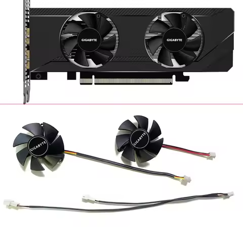 Cooling Fan AMD Radeon RX6000 SERIES For GIGABYTE Radeon RX 6400 Graphics card Fan Replacement 45MM