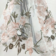 Mesh Embroidery Fabric Dress Embroidery Lace Fabric Handmade DIY Home Fabric Fabric