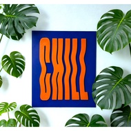 LUUS - CHILL Painting | 3D Printed Resin Painting, Dopamine Decor