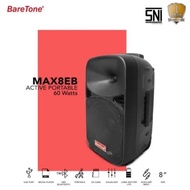 SPEAKER PORTABLE BARETONE 8 INCH MAX8EB SPEAKER KARAOKE BARETONE