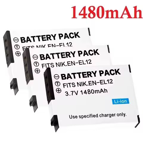 1480mAh EN-EL12 ENEL12 EN EL12 Battery for Nikon Coolpix A1000 B600 W300 A900 AW100 AW110 AW120 AW13