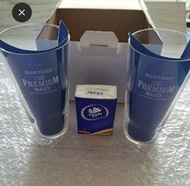 SunTORY三得利薄壁啤酒杯同打泡器