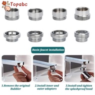 TOPABCME Water Filter Adapter, With Washer Metal Faucet Adapter Set,  18/20/22/24mm To 22mm Faucet C