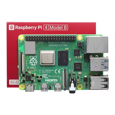 Raspberry Pi 4th Generation B-Type Raspberry Pi 4 Development Board Programming AI Python Raspberry 