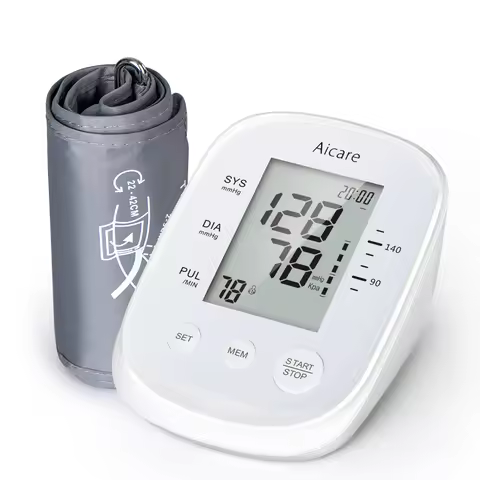 AICARE Blood Pressure Monitor Upper Arm Automatic Tonometer Digital Blood Pressure Meter BP Medical 