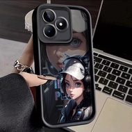 Case For Realme C53 C51 C51s C55 C67 12 Lite Narzo N55 N53 Note 50 Shockproof Game Girl Phone