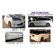 Toyota estima acr50 2008 2009 2010 luxest bodykit body kit front side rear  skirt lip