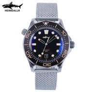 Heimdallr Watch Titanium Sea Ghost NTTD NH35 Automatic Mechanical C3 Luminous Steel Nylon White Blac