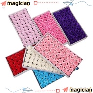 MAGICIAN 50Pcs Soap Rose Flower, Handmade Three Layer Rose Foam Rose, Romantic Wreath Making Realist