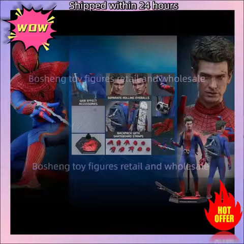 Original Hot Toys HT MMS771 MMS771B The Amazing Spiderman Andrew The Amazing Spider Man Deluxe 1/6 I