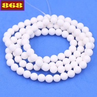 Bracelet of 108 white Coral Stone beads - Feng Shui stone chain Size 6mm, 8mm - Suitable for Metal a